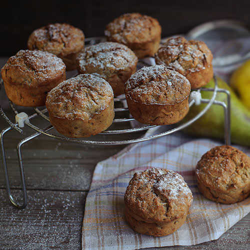 Elmalı Pekmezli Şekersiz Muffin