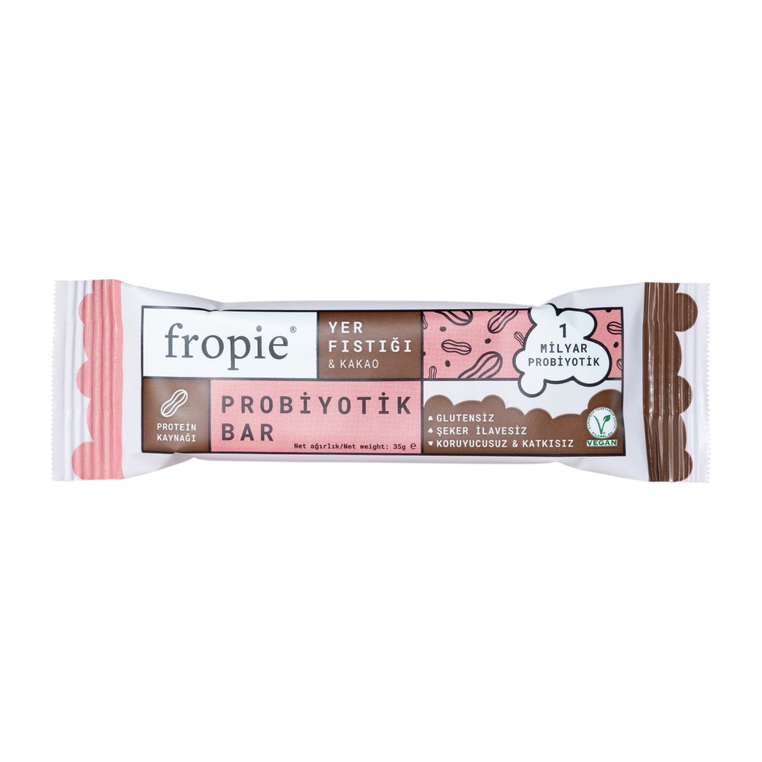 Fropie Probiyotik Bar - Yer Fıstık & Kakao 