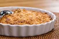 Glutensiz Muzlu ve Turna Yemişli Crumble