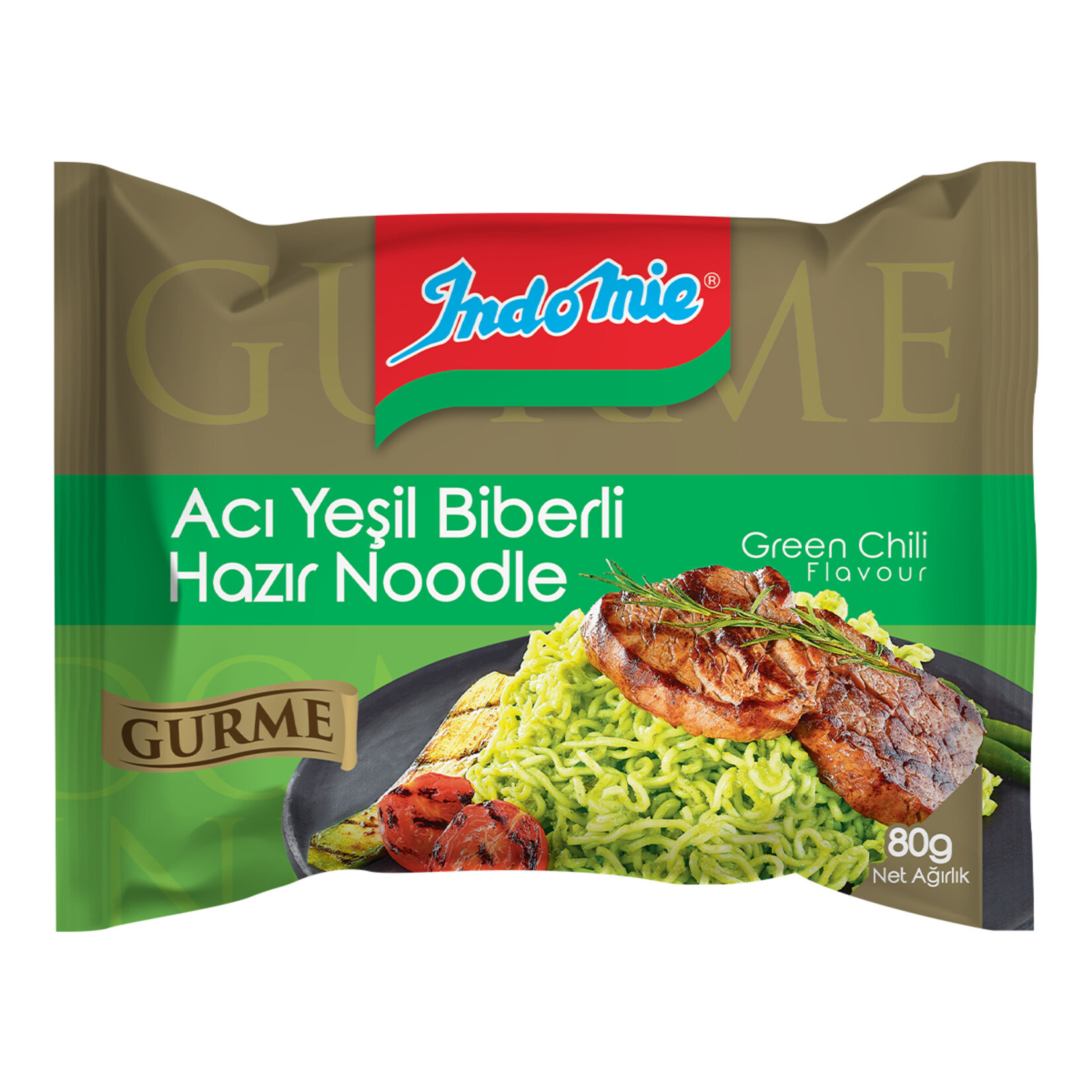 İndomie Gurme Acı Yeşil Biberli Noodle