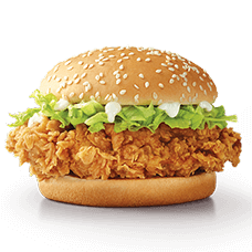 KFC Zinger Burger Acısız