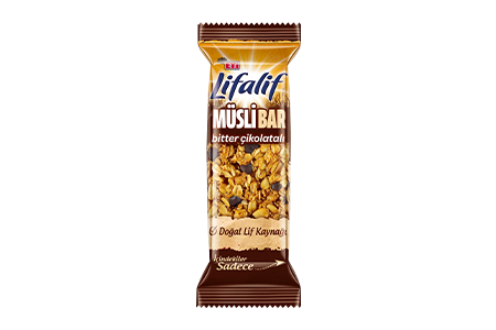 Lifalif Bitter Çikolatalı Müsli Bar