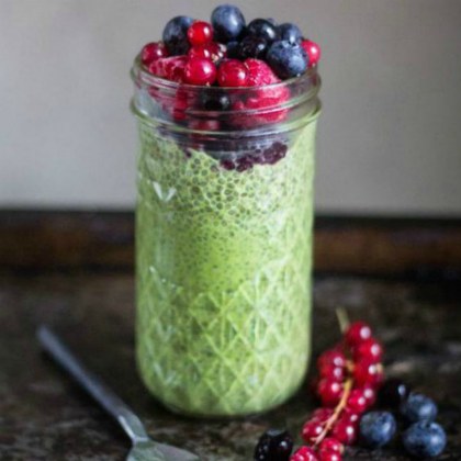 Matcha chia puding