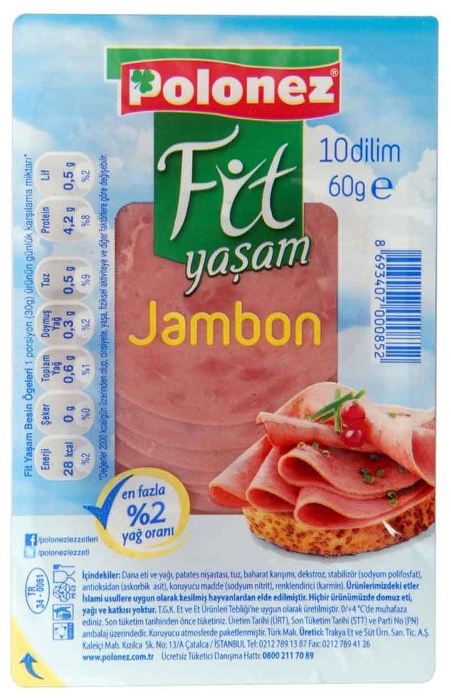 Polonez Fit Yaşam Et Jambon