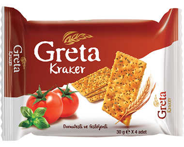 Şölen Greta Domatesli ve Fesleğenli Kraker