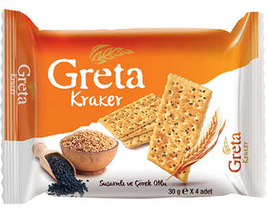 Şölen Greta Susamlı ve Çörekotlu Kraker