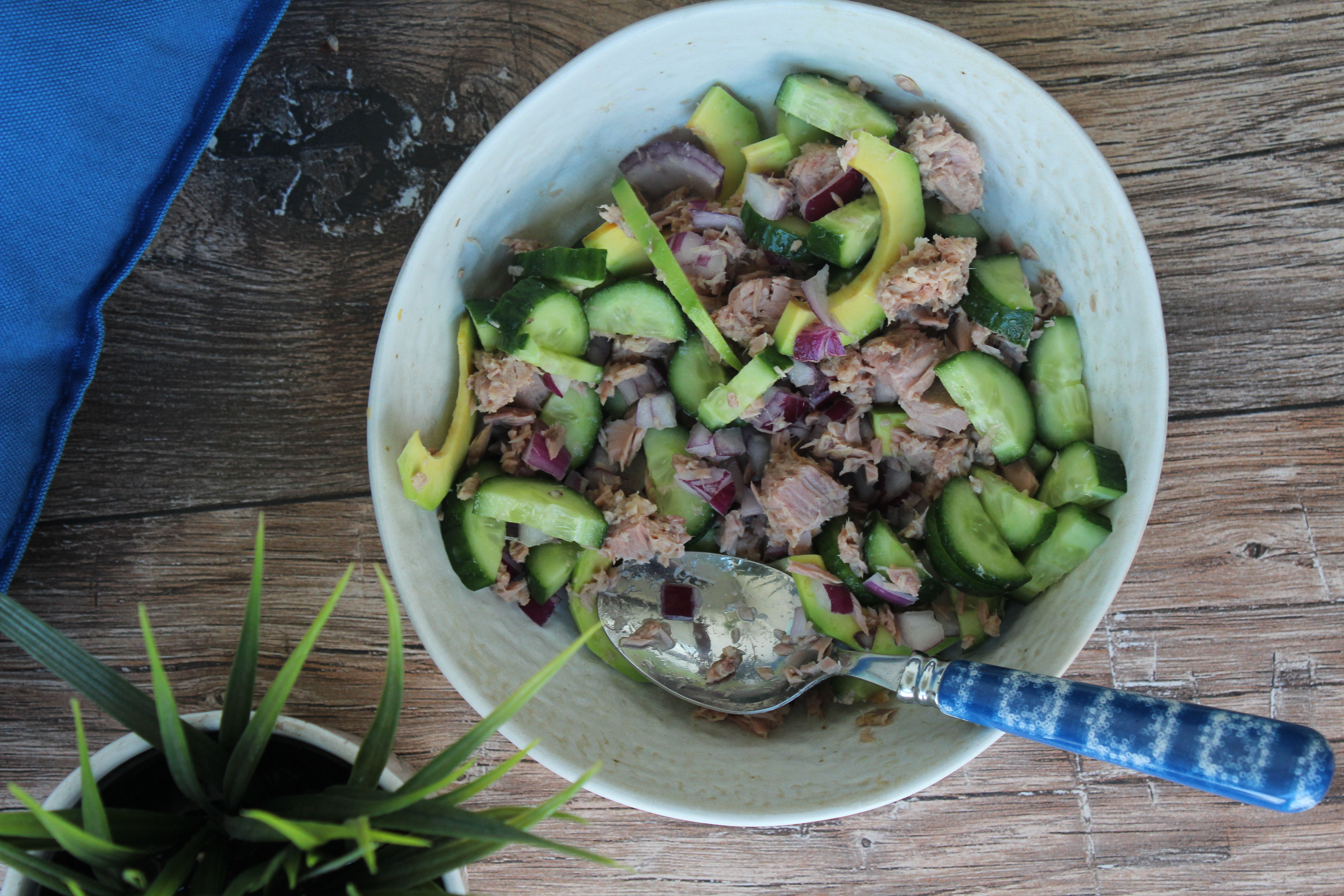 Ton Balıklı Avokado Salatası