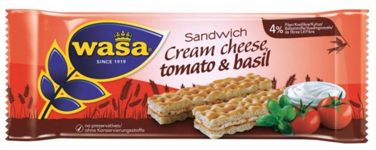 Wasa Sandwich Cream Cheese Tomato & Basil