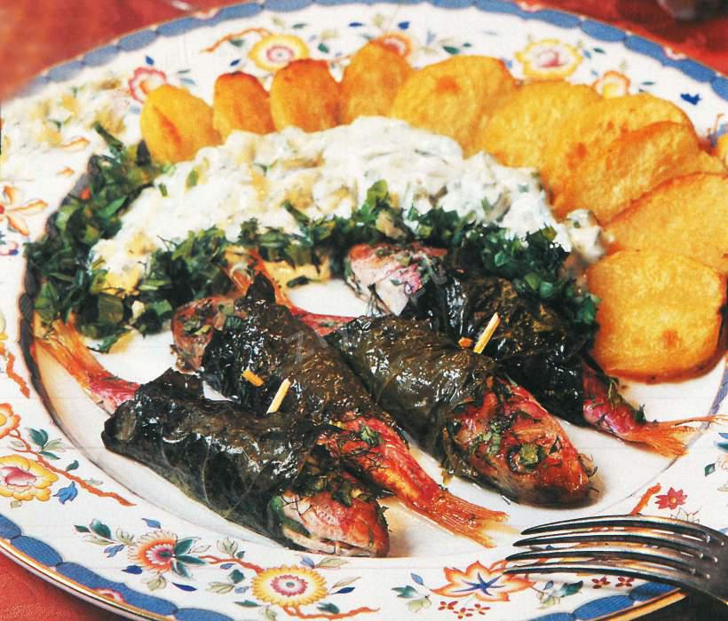 Asma Yaprağında Balık