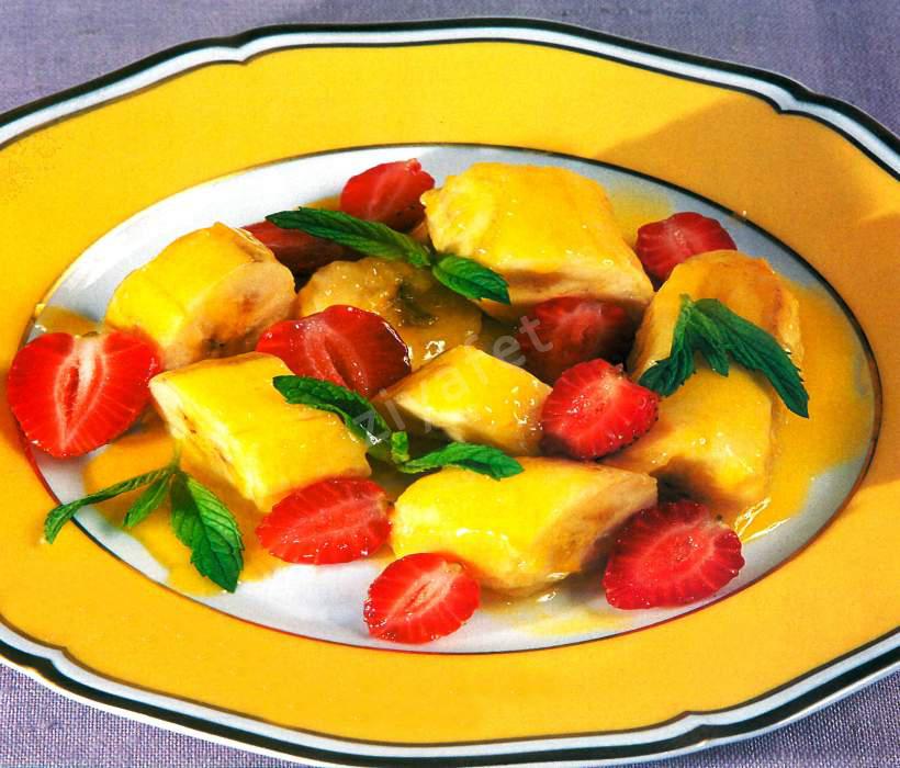 Çilekli ve Muzlu Tatlı