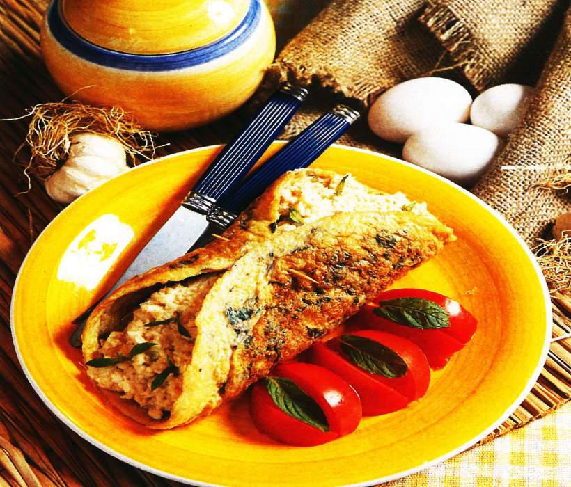 Domatesli ve Naneli Omlet