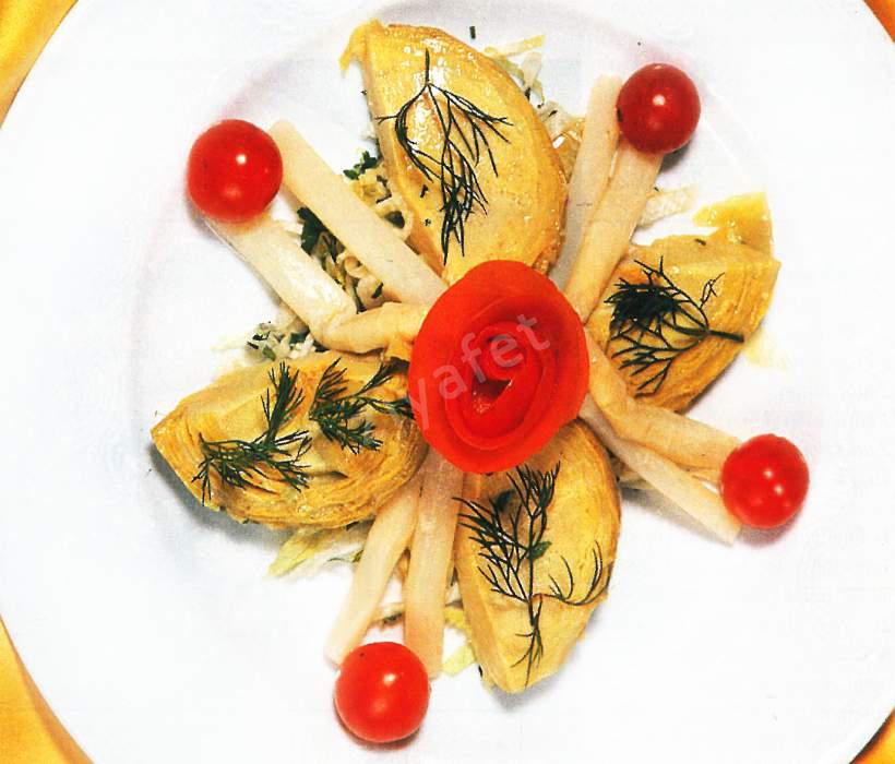 Enginarlı Kuşkonmaz Salatası