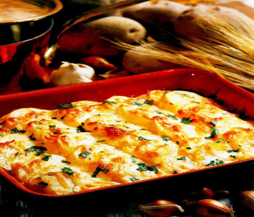 Fırında Kremalı Patates