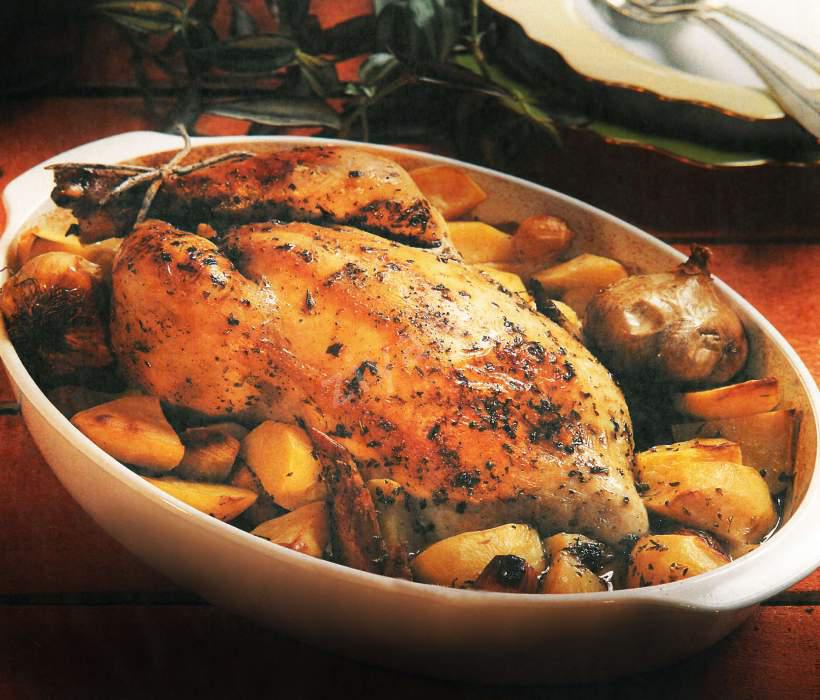 Fırında Sarımsaklı Tavuk