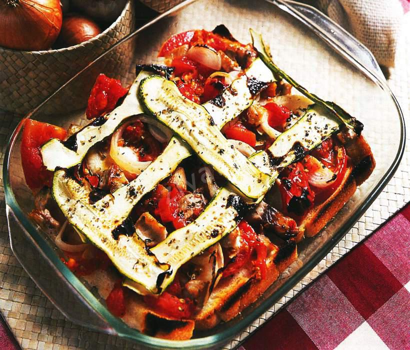 Fırında Ton Balıklı Kabak