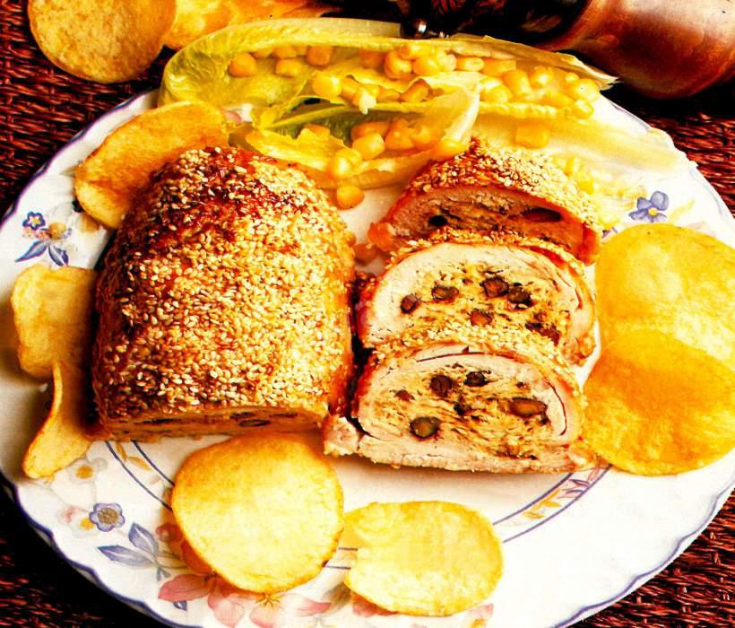 Fıstıklı Tavuk Dolama