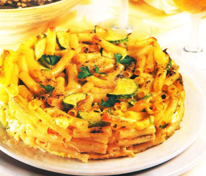 Kabaklı Makarna Omleti