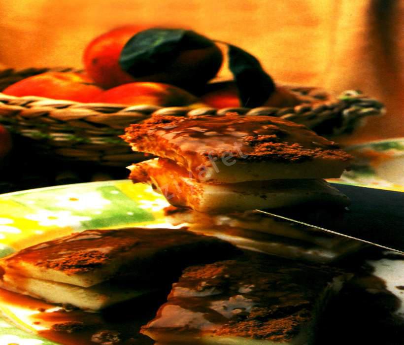 Kahve Soslu Şeftali 