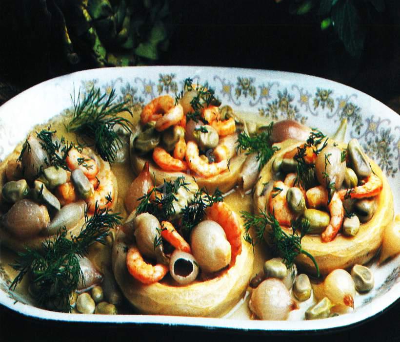 Karides Ve İç Baklalı Enginar