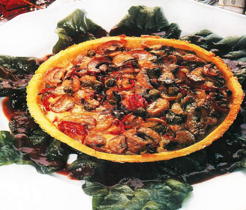 Kekikli ve Mantarlı Tart