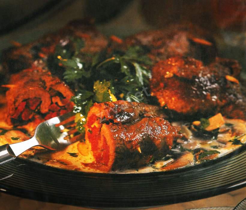 Mantar Soslu Et Sarma