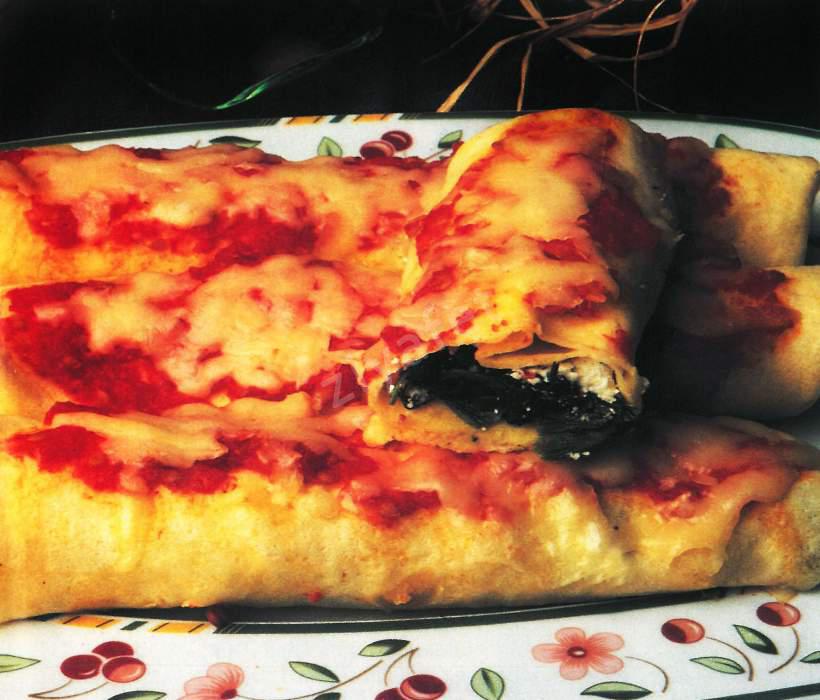 Mantarlı Ispanaklı Krep