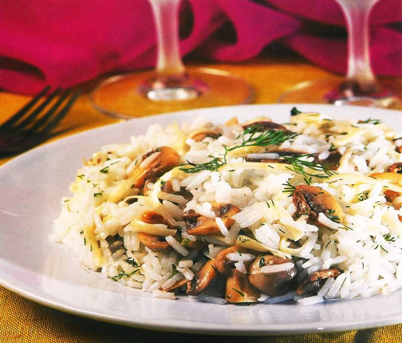 Mantarlı Pirinç Salatası