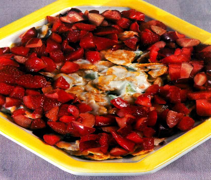 Meyveli Yoğurt Tatlısı