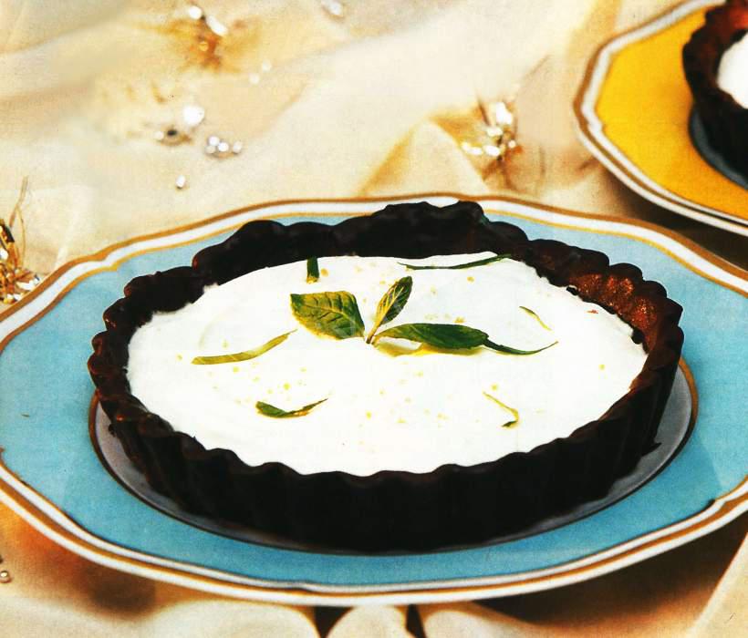 Naneli ve Çikolatalı Tart