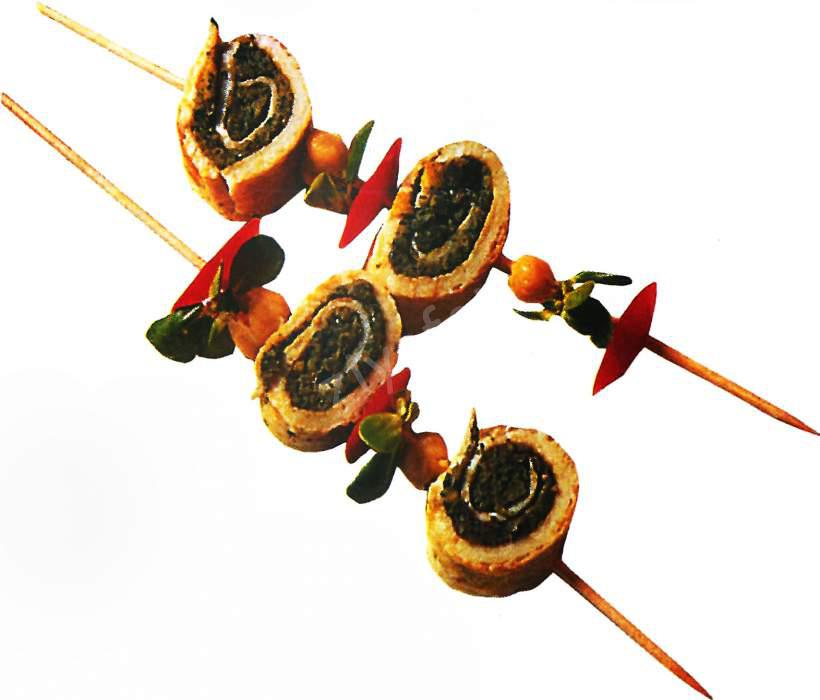 Nohut Kremalı Omlet Şiş