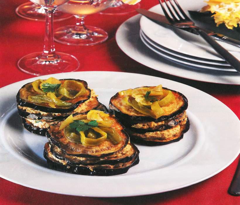 Nohut Püreli Patlıcan Sandviç