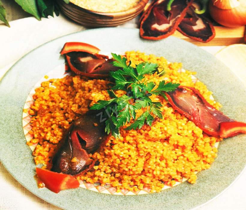 Pastırmalı Bulgur Pilavı