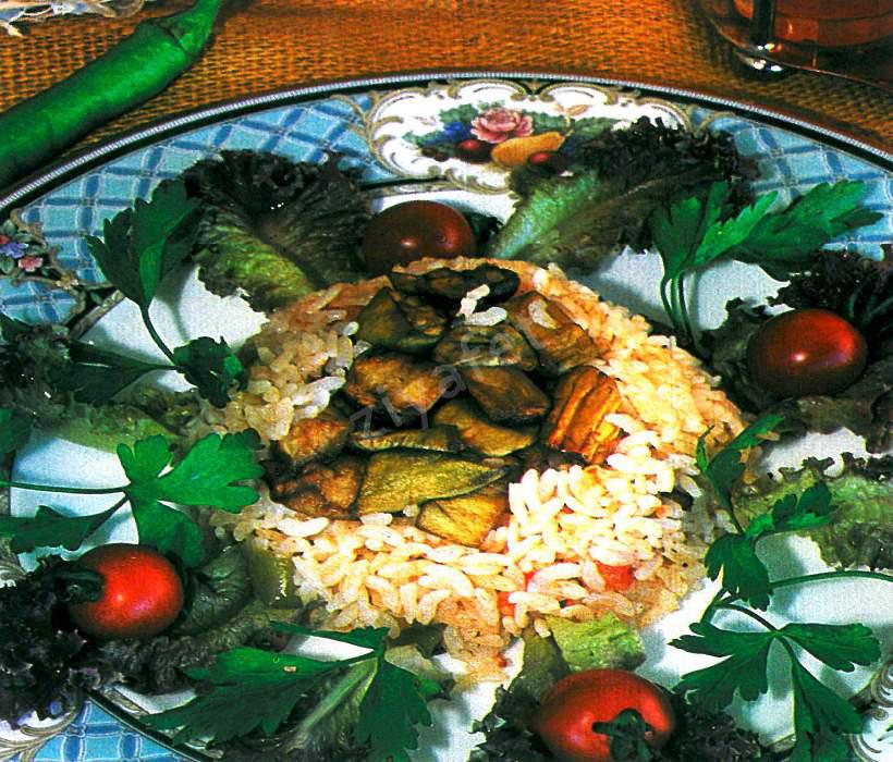 Patlıcanlı Pilav
