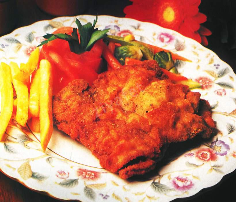 Peynir Ve Salamlı Şinitzel