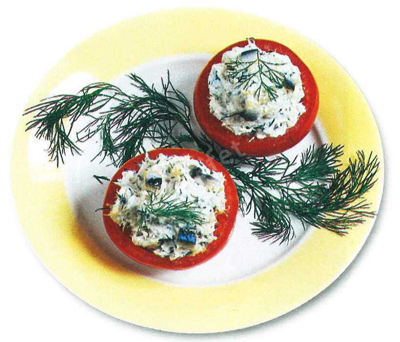 Peynir ve Ton Balıklı Domates Dolması