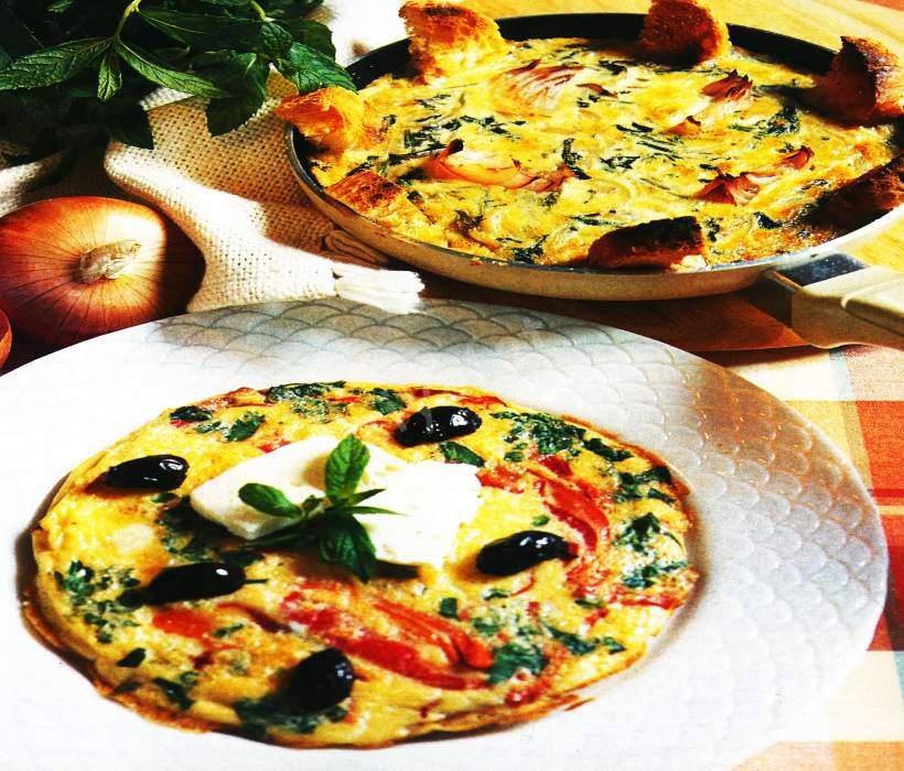 Peynirli ve Kırmızı Biberli Omlet