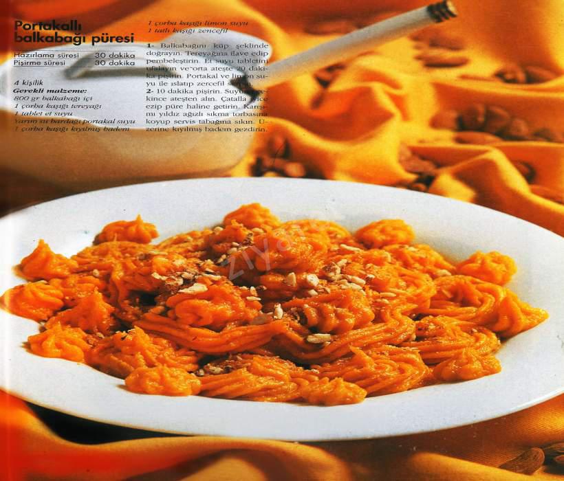 Portakallı Bal kabağı Püresi