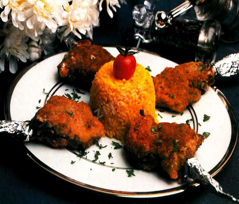 Safranlı Pilav İle Pirzola Pane