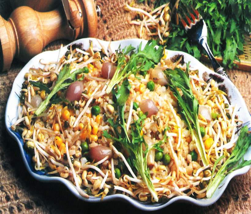 Soya Filizli Buğday Salatası