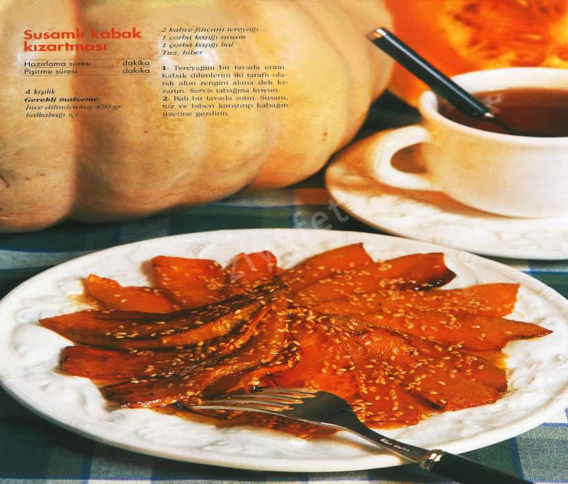Susamlı Kabak Kızartması