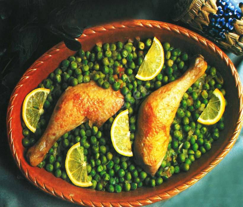 Taze İç Bezelyeli Tavuk Budu