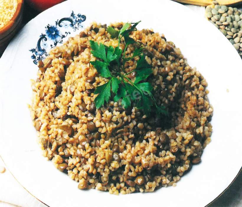 Yeşil Mercimekli Bulgur Pilavı
