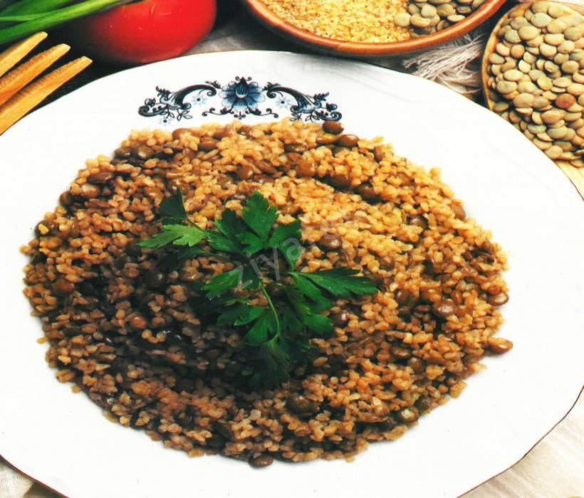 Yeşil Mercimekli Bulgur Pilavı