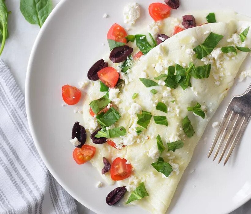 Yumurta Beyazlı Yunan Omleti