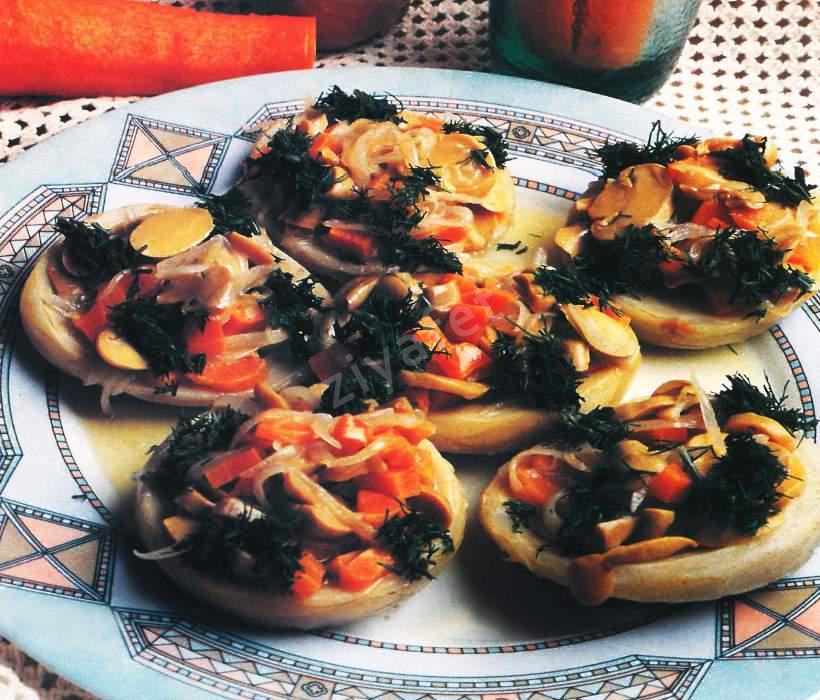 Zeytinyağlı Mantarlı Enginar