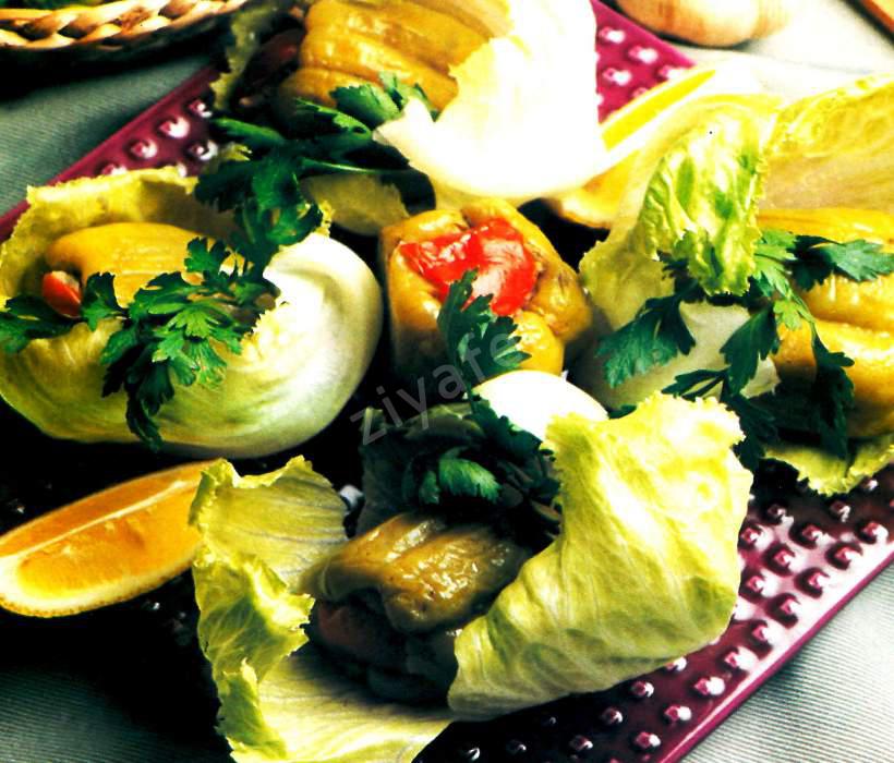 Zeytinyağlı Patatesli Biber Dolması 