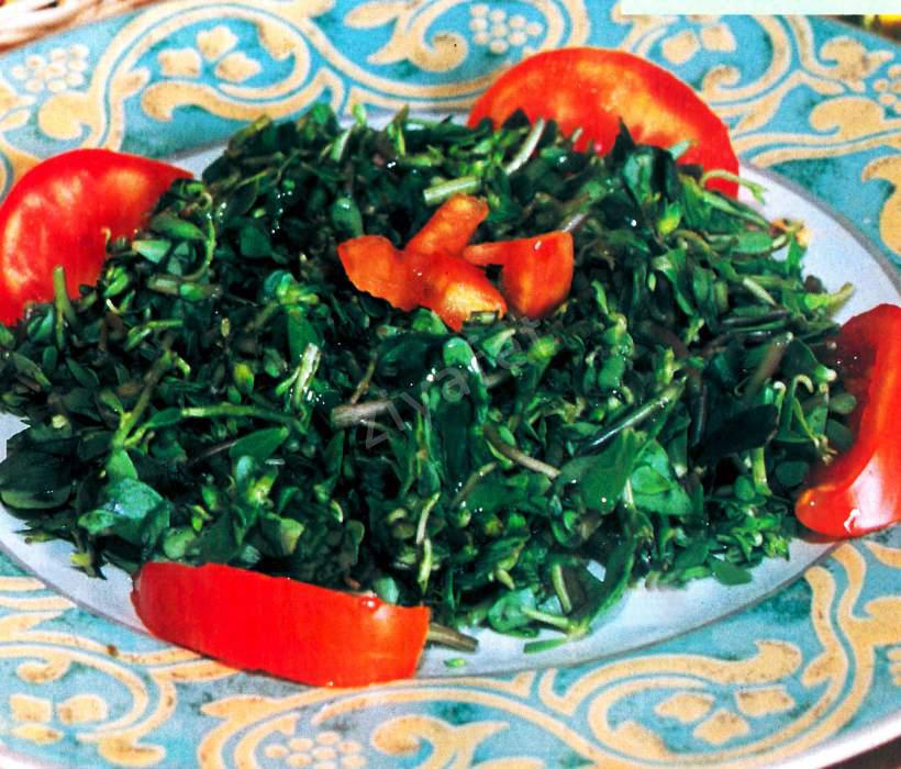 Zeytinyağlı Semizotu Salatası 