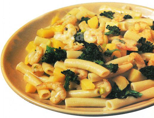 Brokoli ve Karidesli Makarna