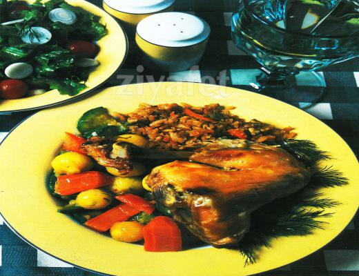 Değişik Usulde Sebzeli Tavuk