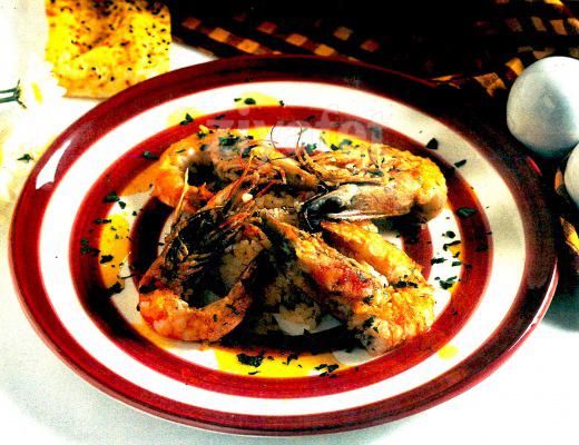 Domates Pilavı ile Jumbo Karides